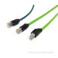 High quality 4-pole RJ45 Ethernet cable D-code